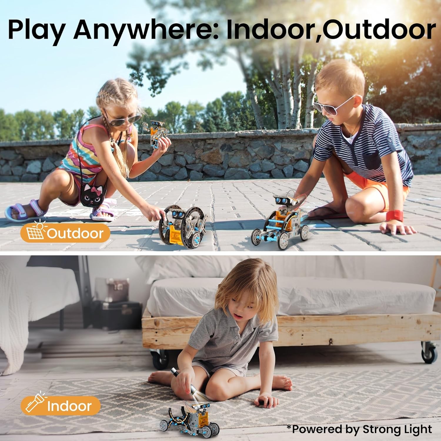 Solar Robot Building Kit – 12-in-1 STEM Toy for Kids Age 8-13, 190 Pieces