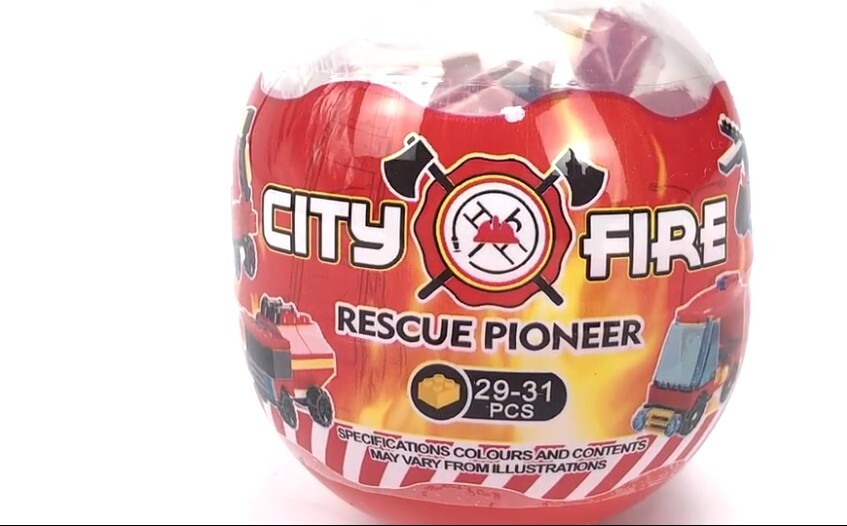 Blocks World City Fire- Rescue Pioneer Building Block 2 Sets of 12 (24 Capsules)
