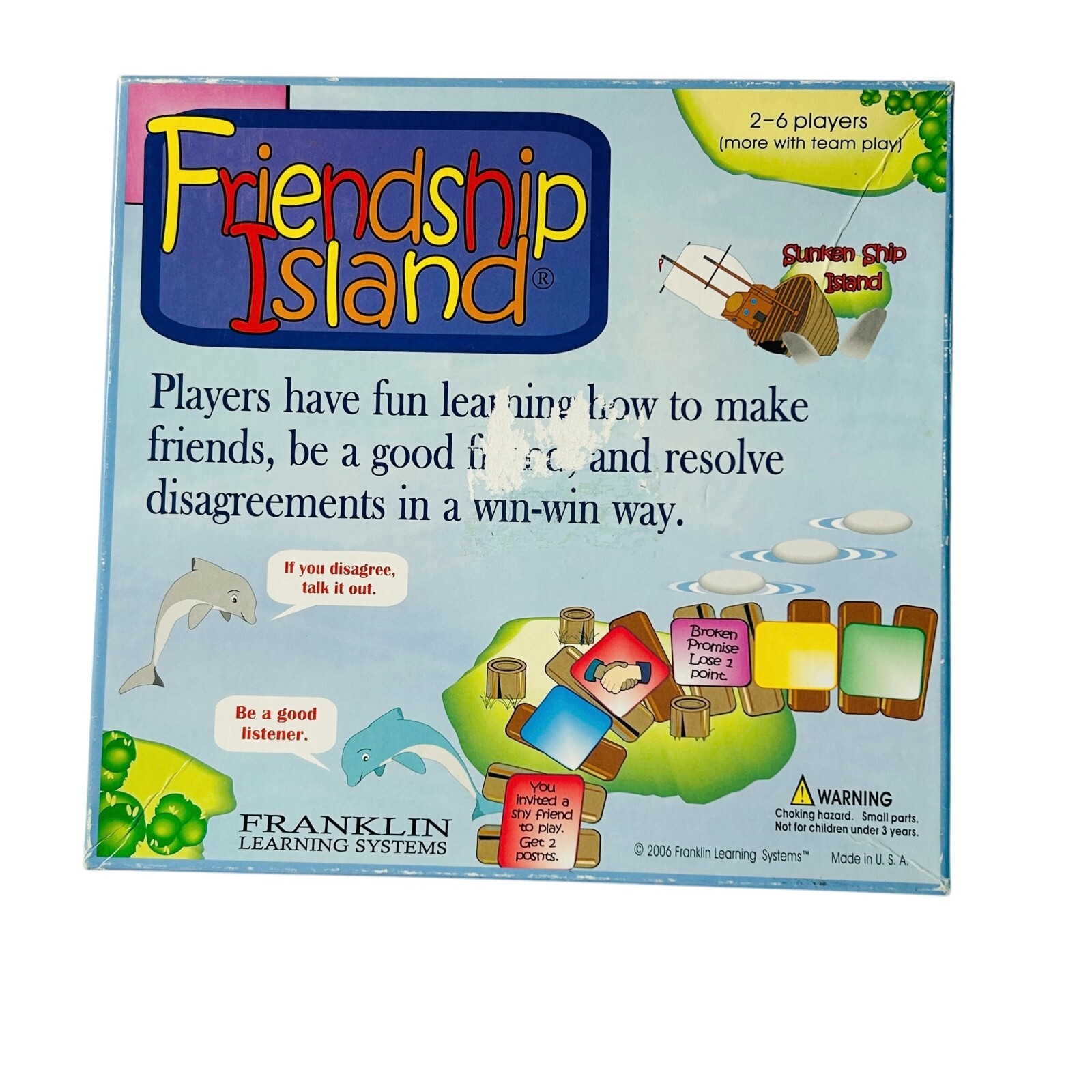 Friendship Island Childrens Social Skills Game Franklin Learning Systems 2006