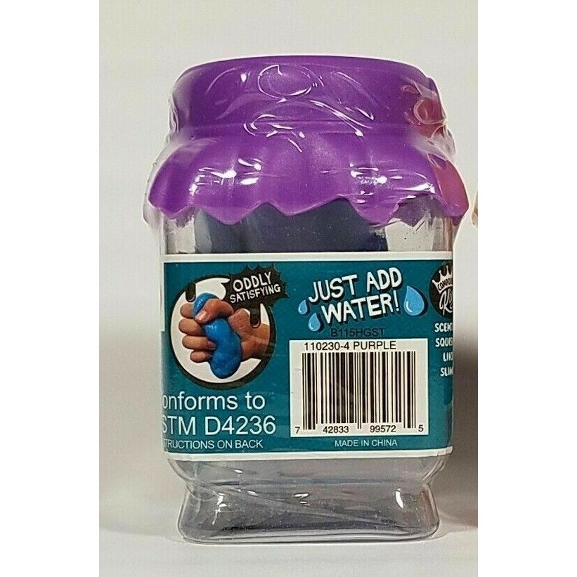 New Jammin’ Jellies Blueberry Scented Squishy Slime Kit just Add Water CUTE Jar!