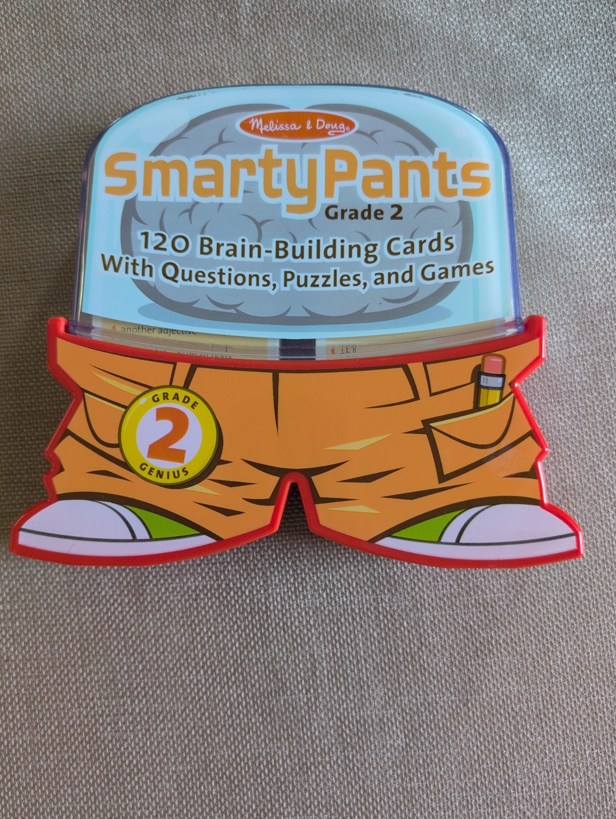 Melissa & Doug Smarty Pants GRADE 2 Brain-Building Cards w/Q&A, Puzzles & Games