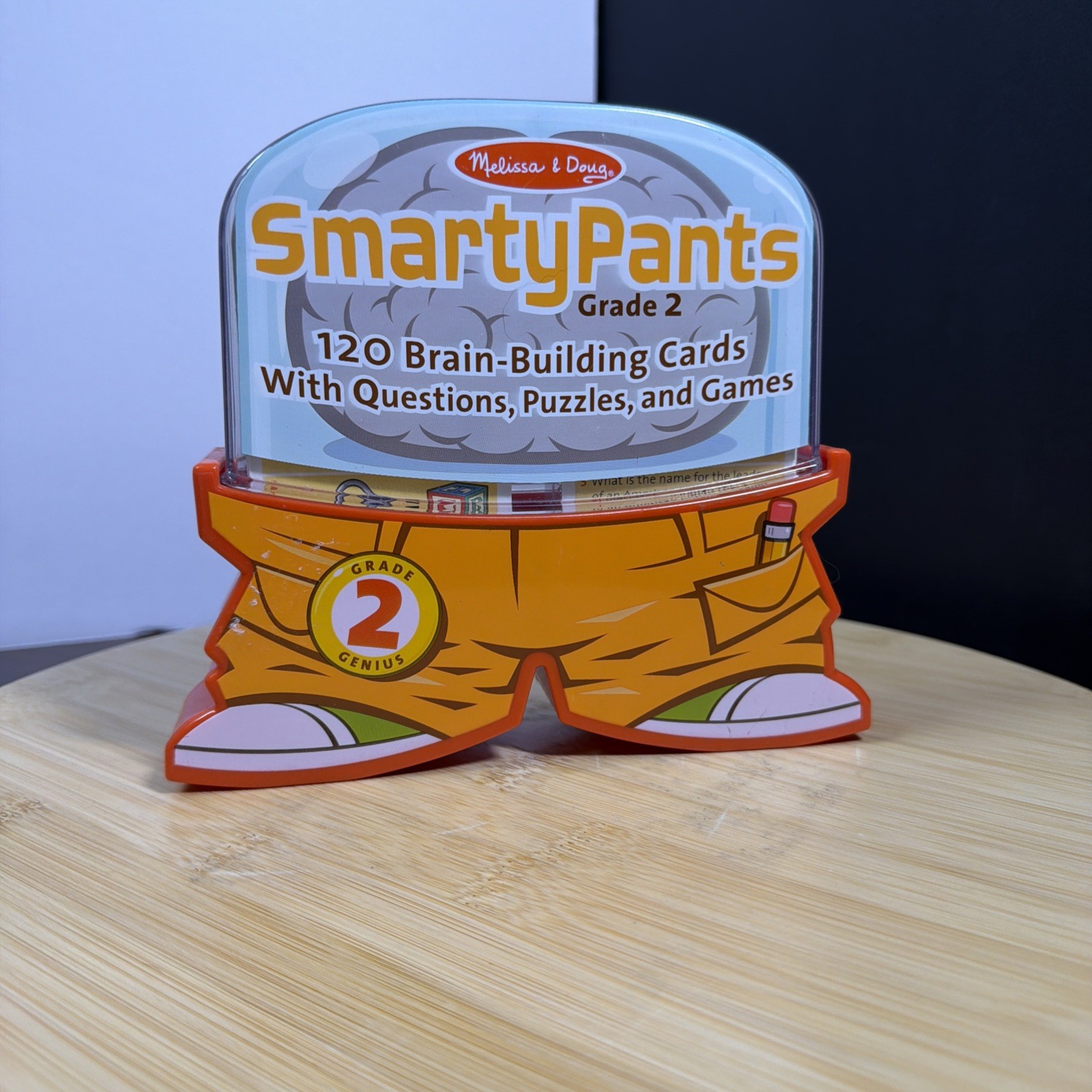 Melissa & Doug Smarty Pants Grade 2 Brain Building Cards w/Q&A, Puzzles