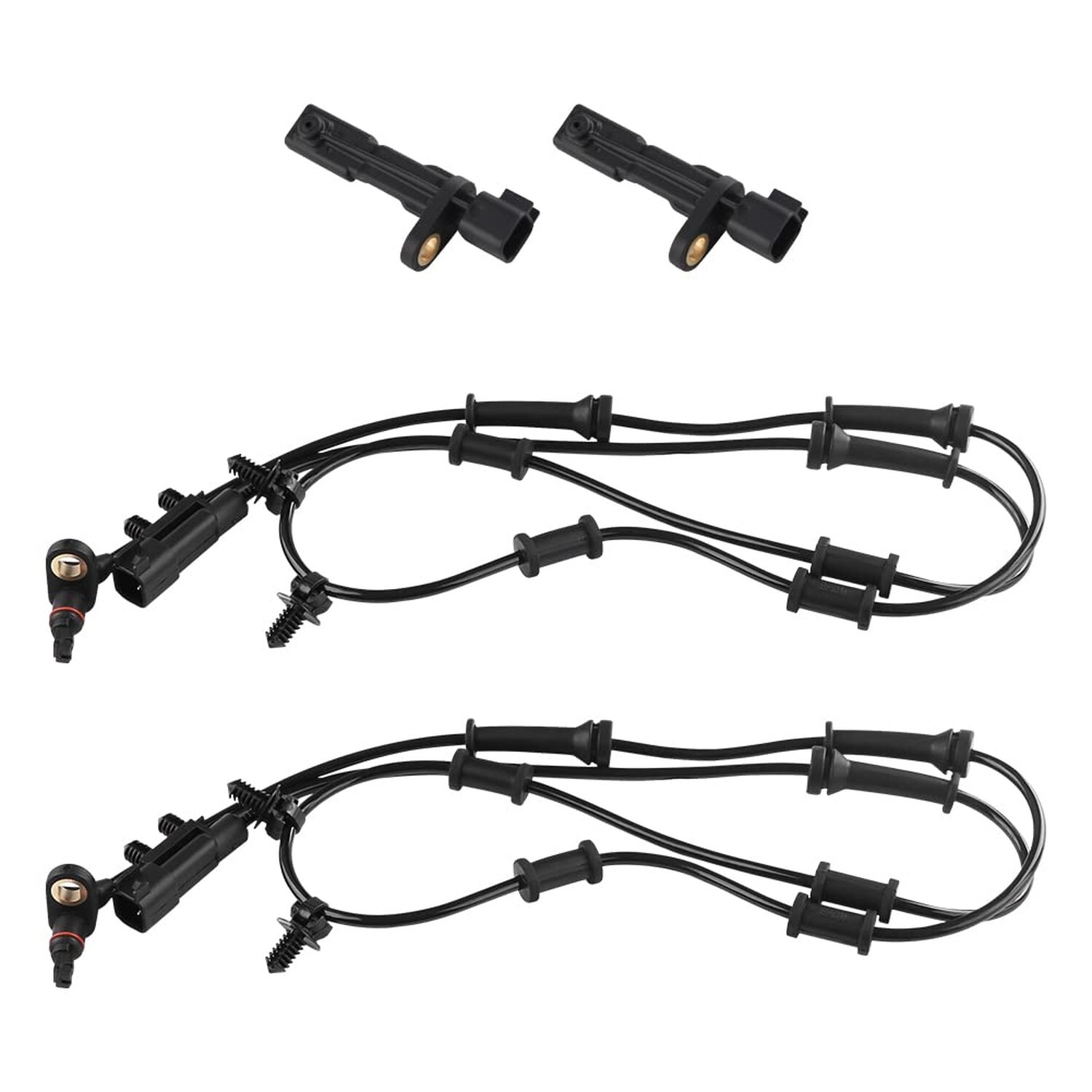 4 PCS ABS Wheel Speed Sensor 52125003AB 68003281AA Compatible with Jeep Wrang…