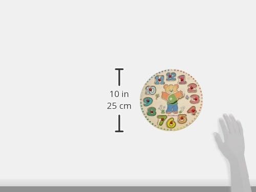 Eichhorn Wooden Teaching Clock (13-Piece, Multi-Colour)