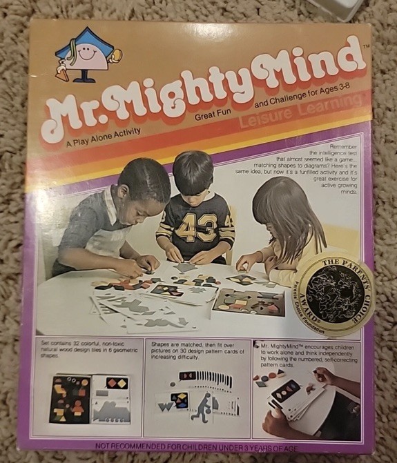 Vintage MR MIGHTY MIND -Play Alone Activity Set– education