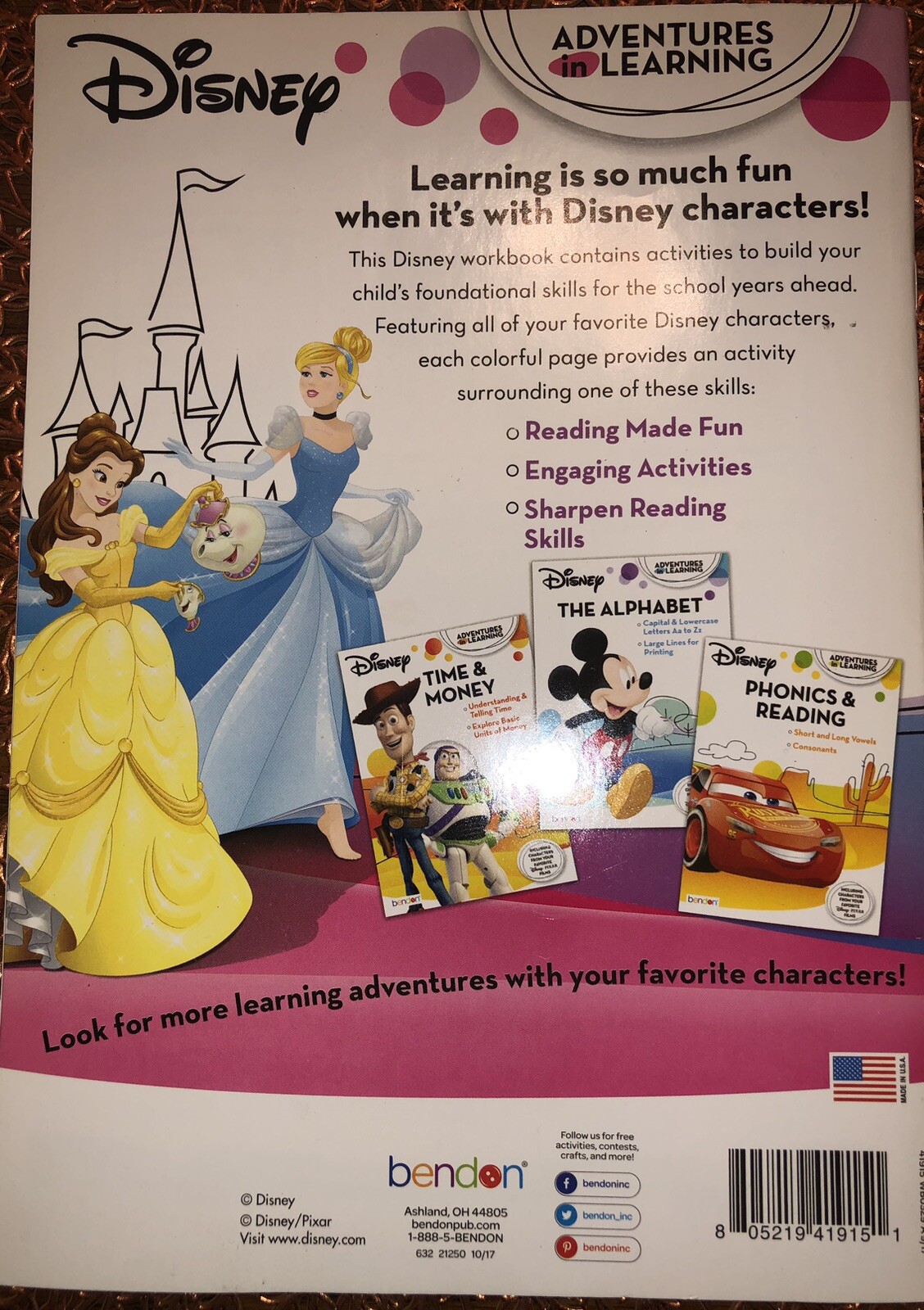 Disney Princess Reading Comprehension Workbook Elementary Level Homeschool