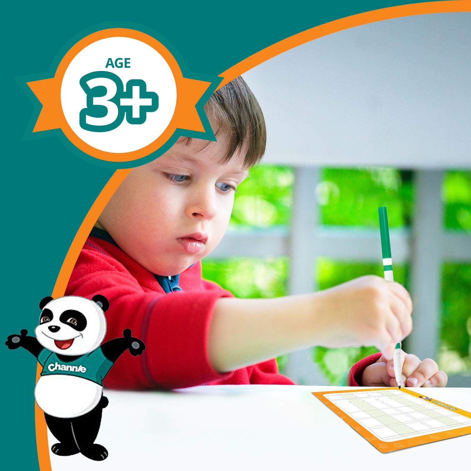 Channies Visual Dry Erase Flashcards for Pre-K Through First Grade Students to L