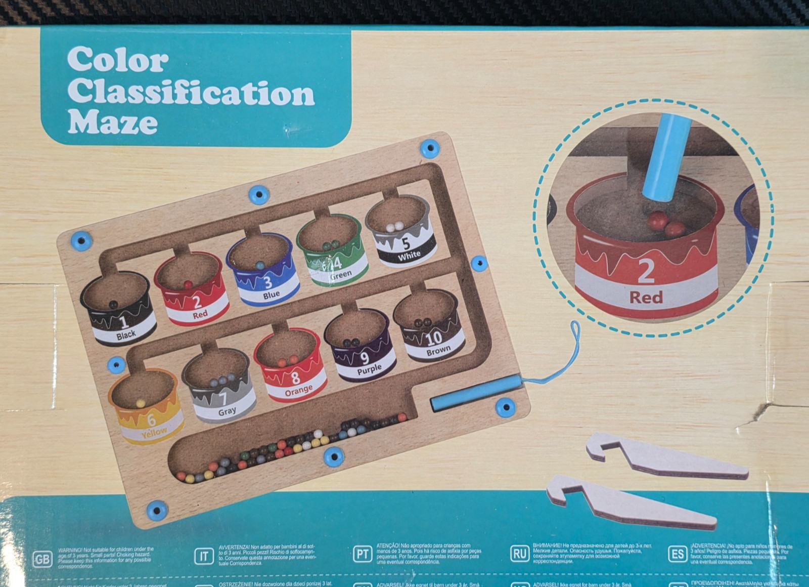 Color Classification Maze Educational Toy for Toddlers Ages 36 Months and Up