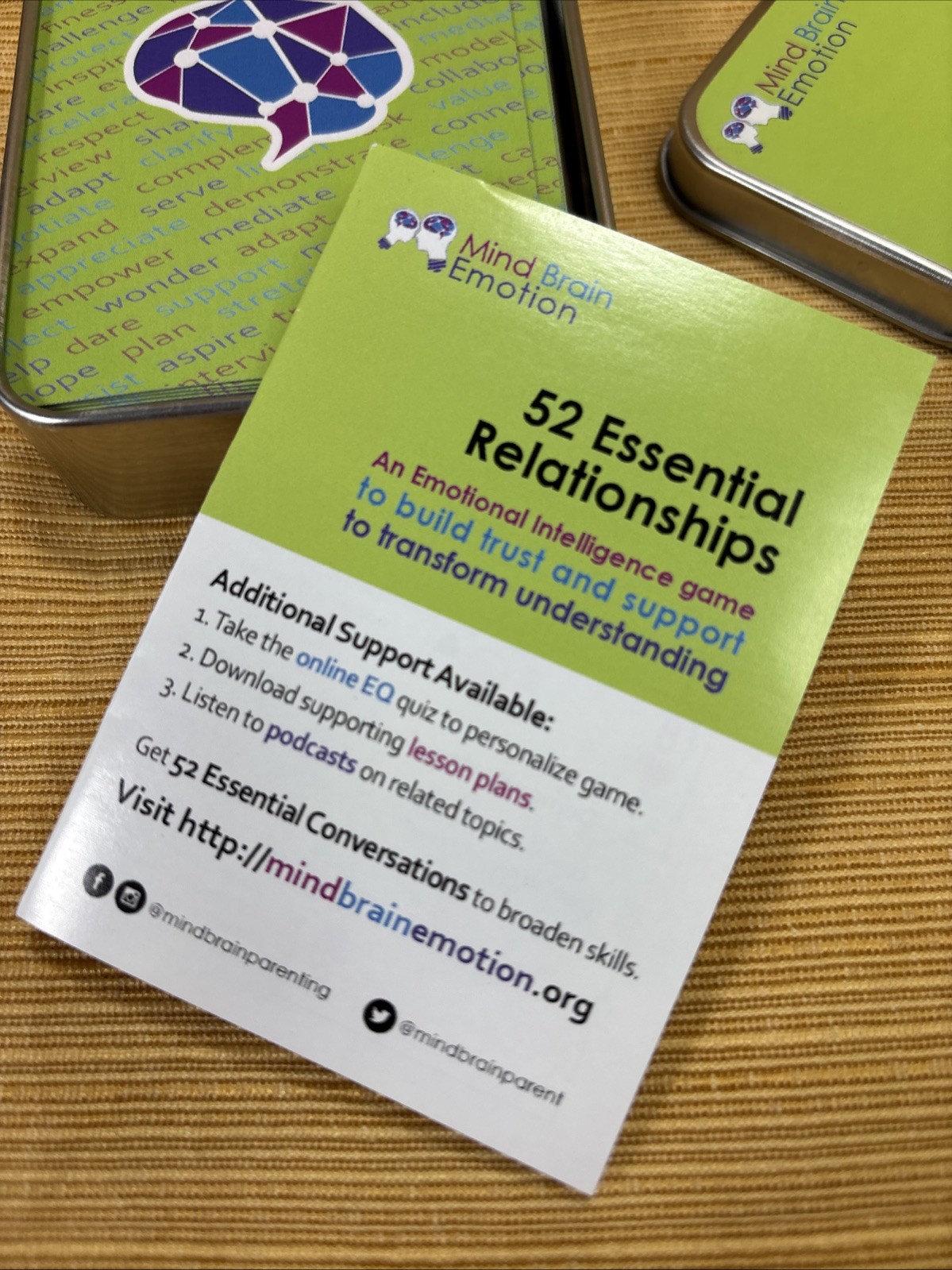 Mind Brain Emotion 52 Essential Relationships Skills Intelligence Training Game