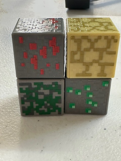 Minecraft Periodic Table Of Elements 25 Blocks Loose Mattel Mojang Various Sizes