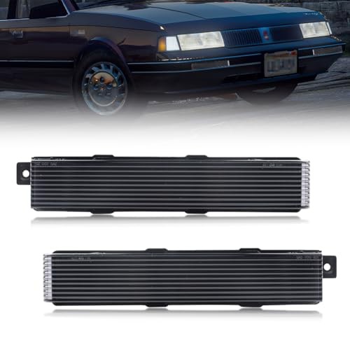 Front Turn Signal Marker Light Housing Compatible with Oldsmobile Smoked Lens