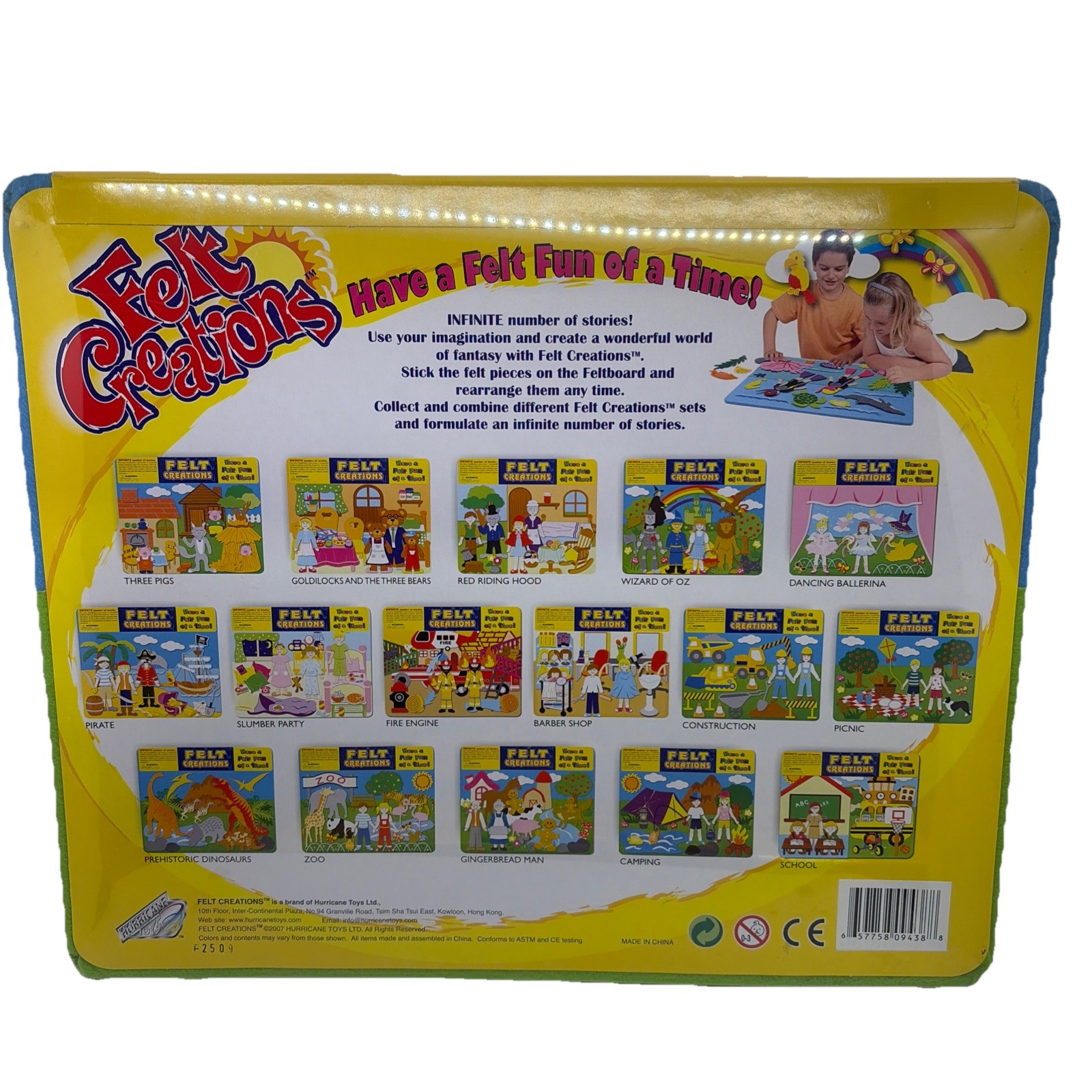 Felt Creations 3 Little Pig And Wolf Story Board Hard to Find NEW/Unopened