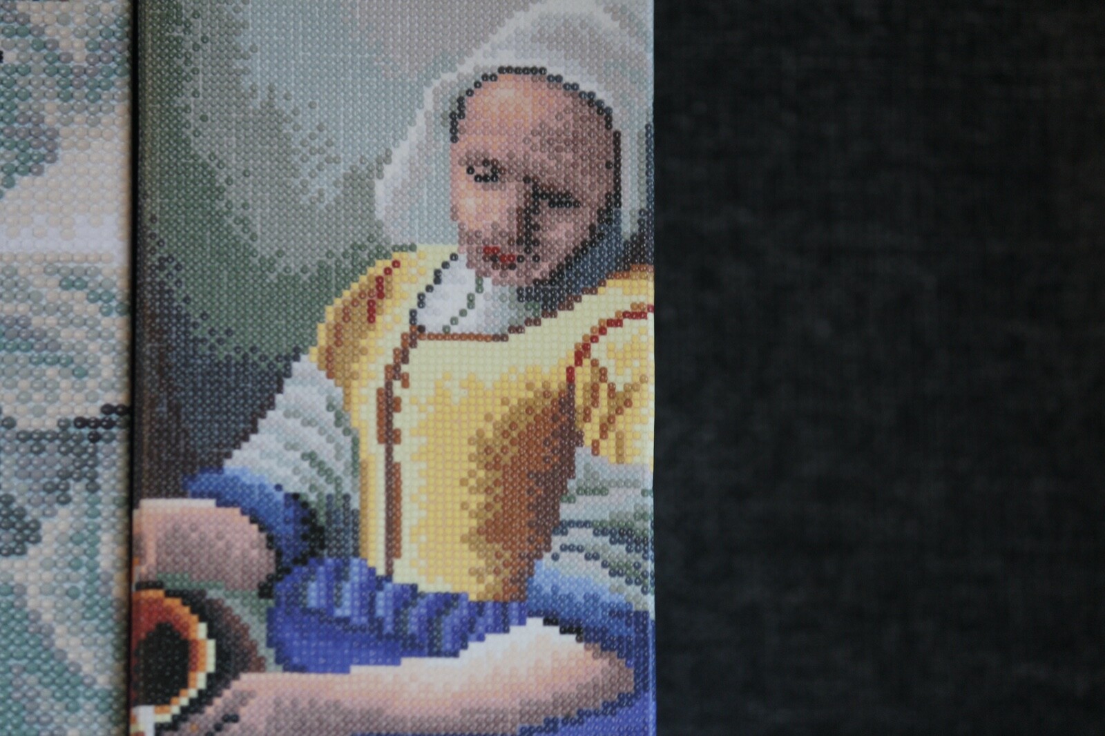 Diamond painting kit Mona Lisa , Le cygne , Jeune fille à la perle , La laitière