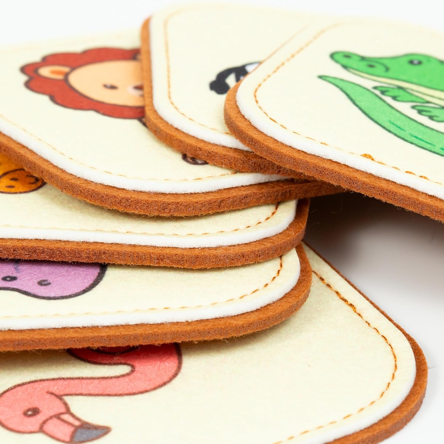 Felt Safari Animal Memory Game for Toddlers Educational Wild Animal Match