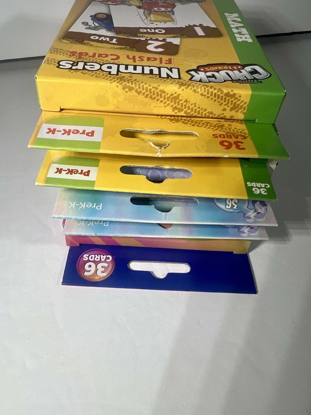 Colors and Shapes and Numbers Learning Flash Cards Learning Cards Lot of 5
