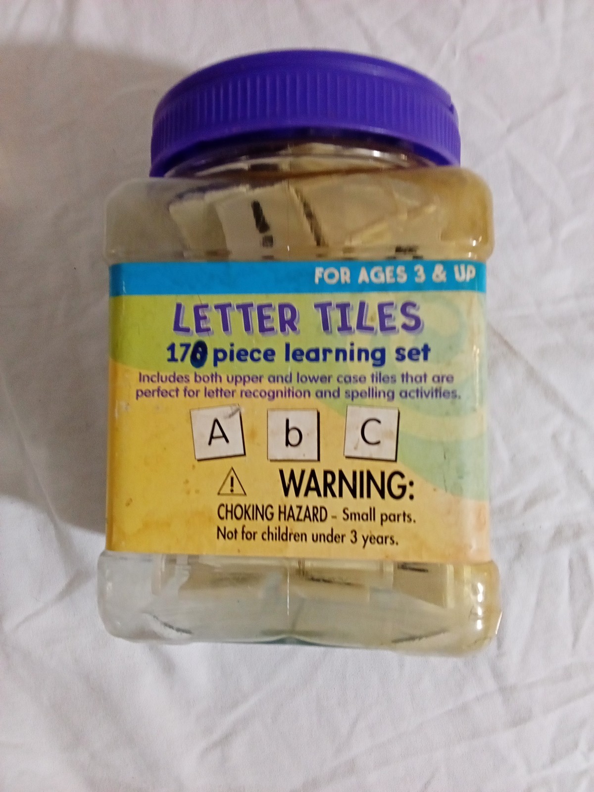 Learning Letter Alphabet Tiles Educational 170 Pcs GUC