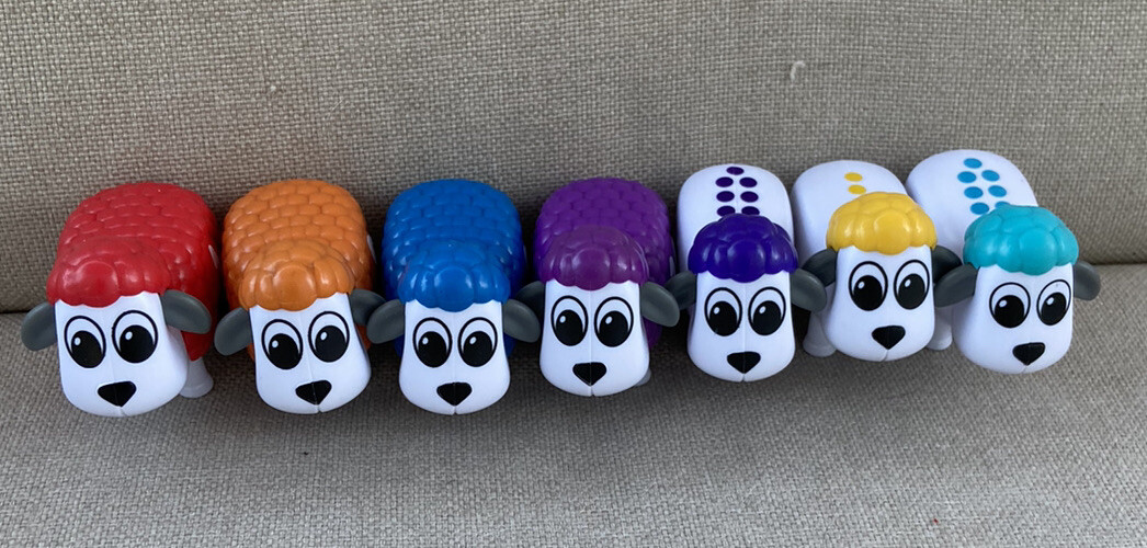 COUNTING SHEEP Learning Resources Snap-n-learn KINDERGARTEN LEARNING TOOL PARTS