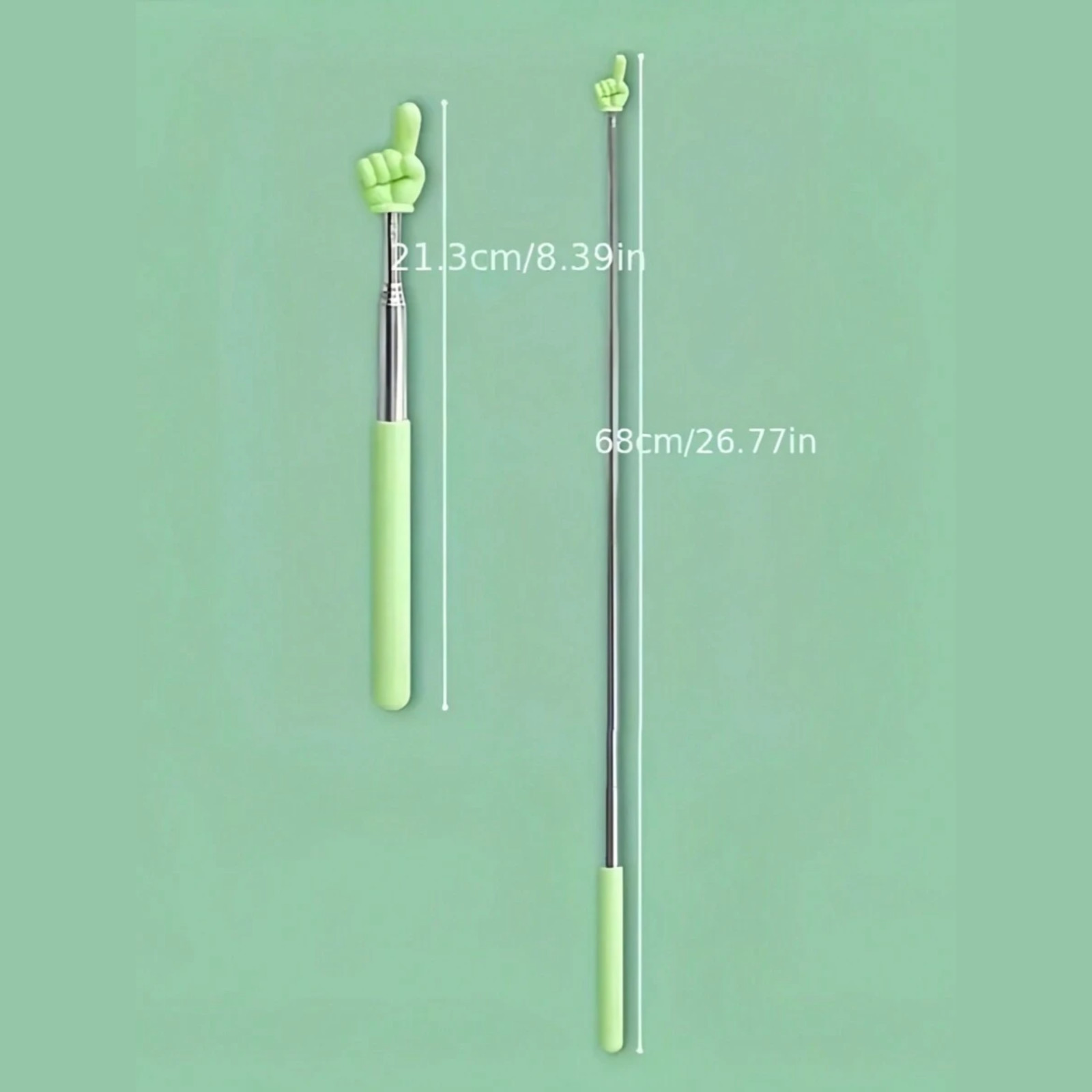 1Pc Pointer Finger Reading Stick Baton Reading Retractable Pen for Teach Office