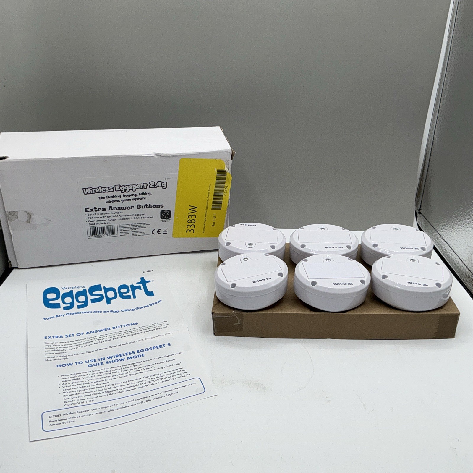 Educational Insights Wireless Eggspert Extra Student Buttons Set Of 6 3383W