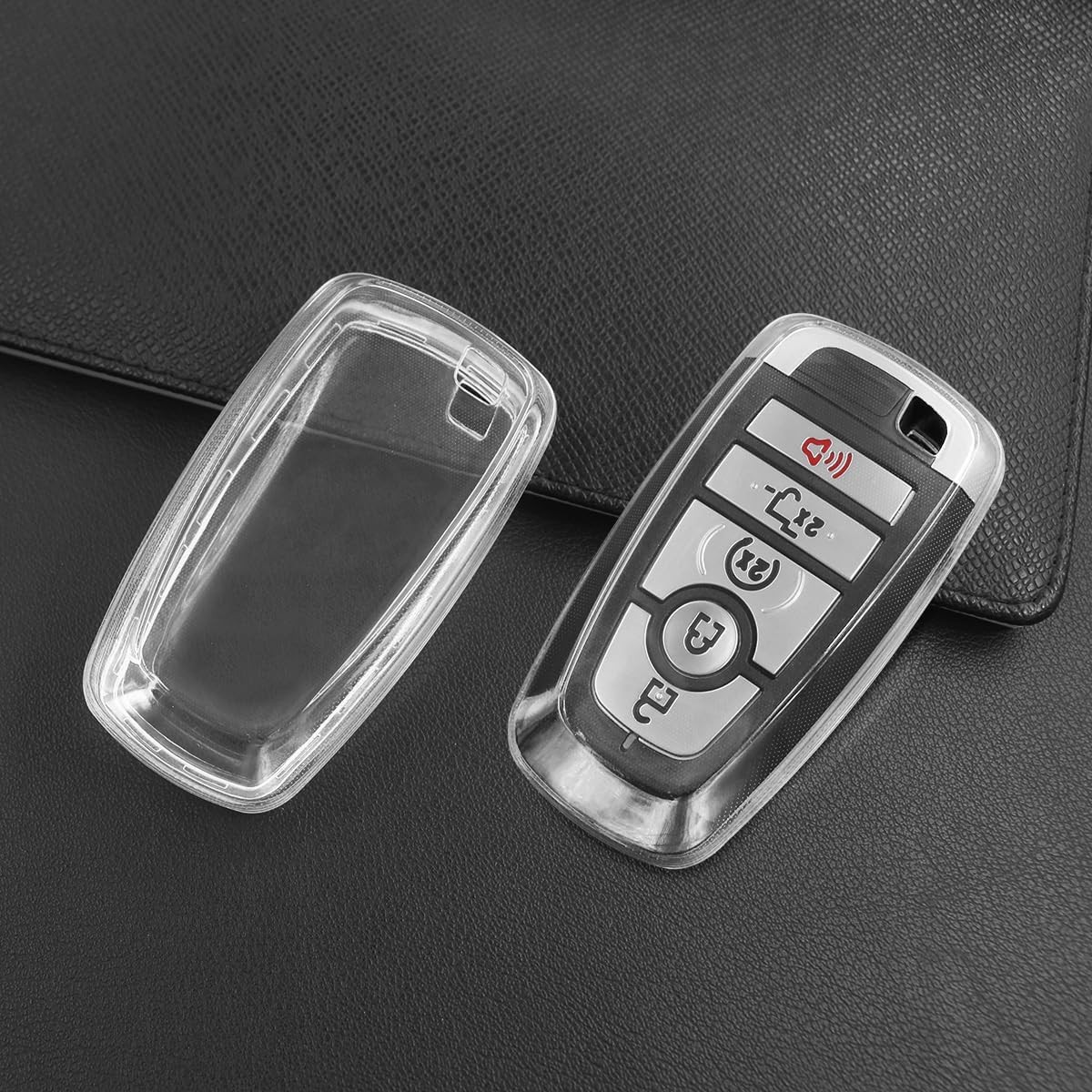 Key Case Fob Cover Compatible For Ford F150 F250 F350 Edge Explorer Mustang Rapt