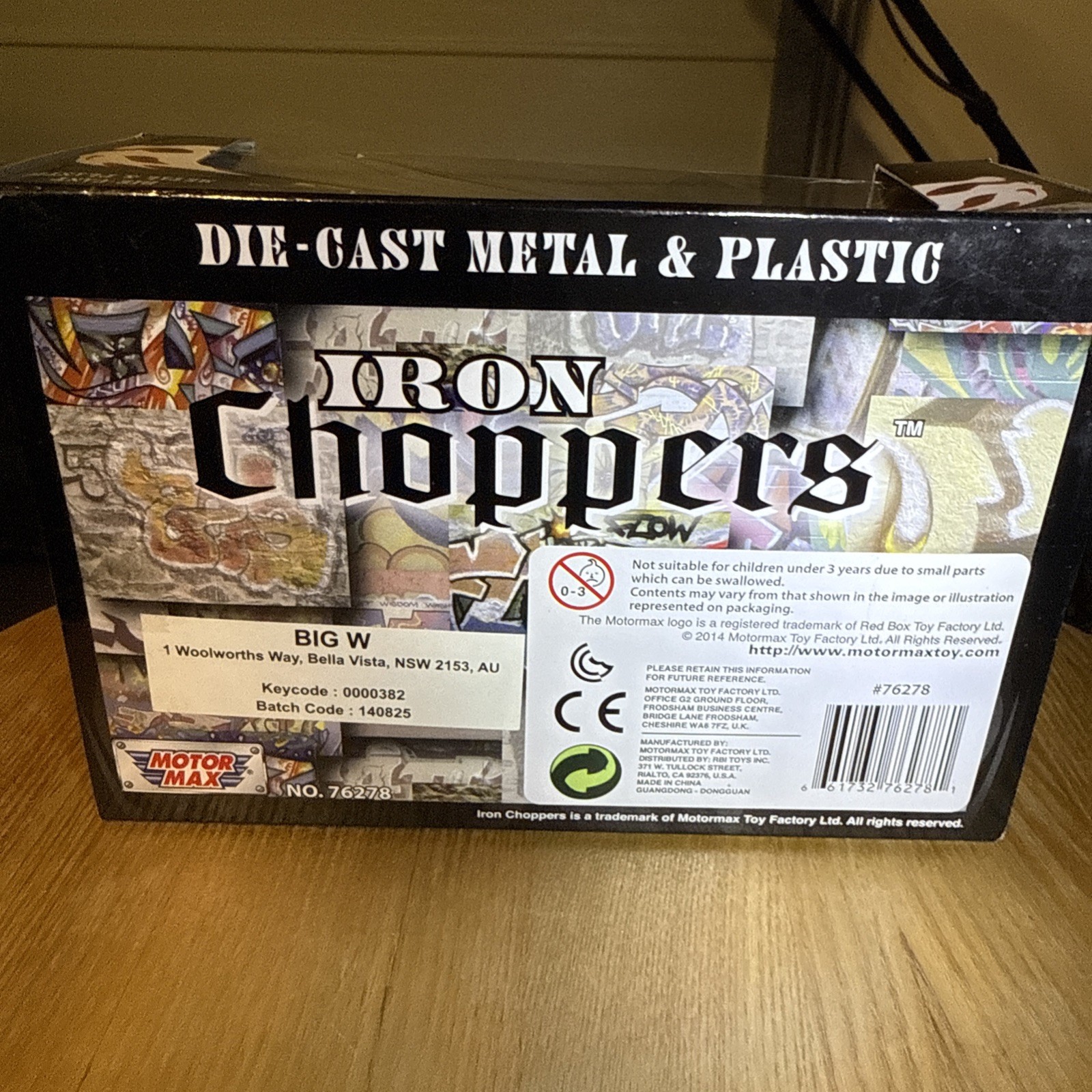 Motor Max Iron Choppers Diecast Metal And Plastic Motorcycle Model VINTAGE