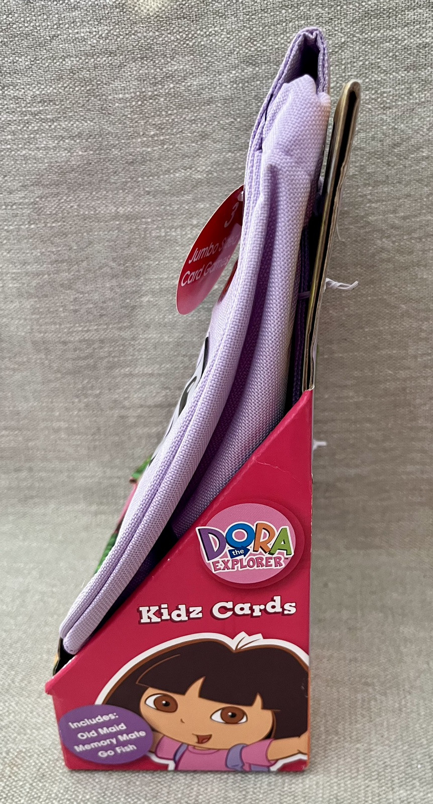 2006 Dora the Explorer Cloth Bag Classic 3 Jumbo Kidz Cards Game Play To Learn