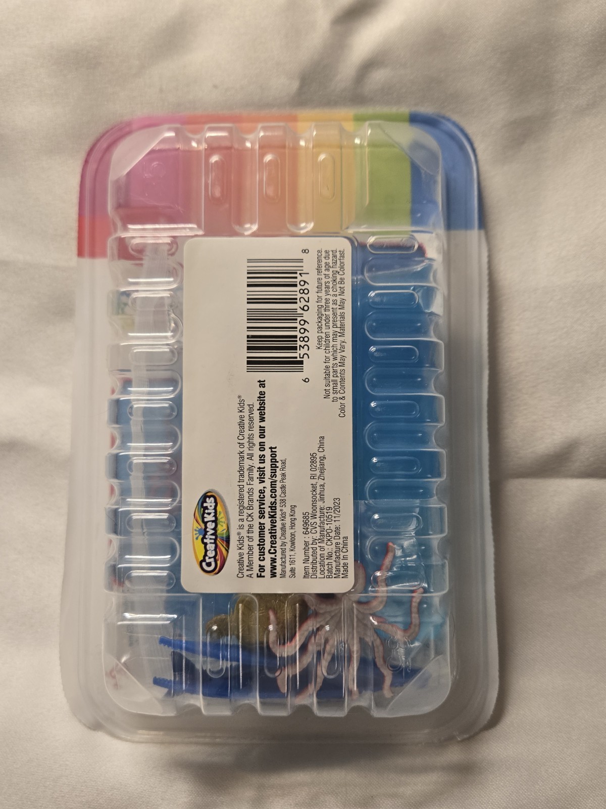 Sense & Grow Sensory Slime Tray, Sea Life 5 Pc Set