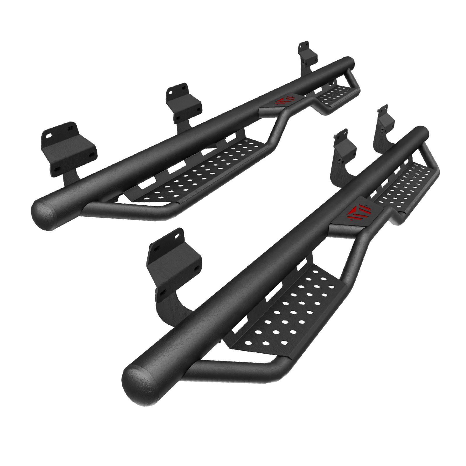 Heavy Duty Truck Running Boards with Welded Brackets for F150 Crew Cab Full Size
