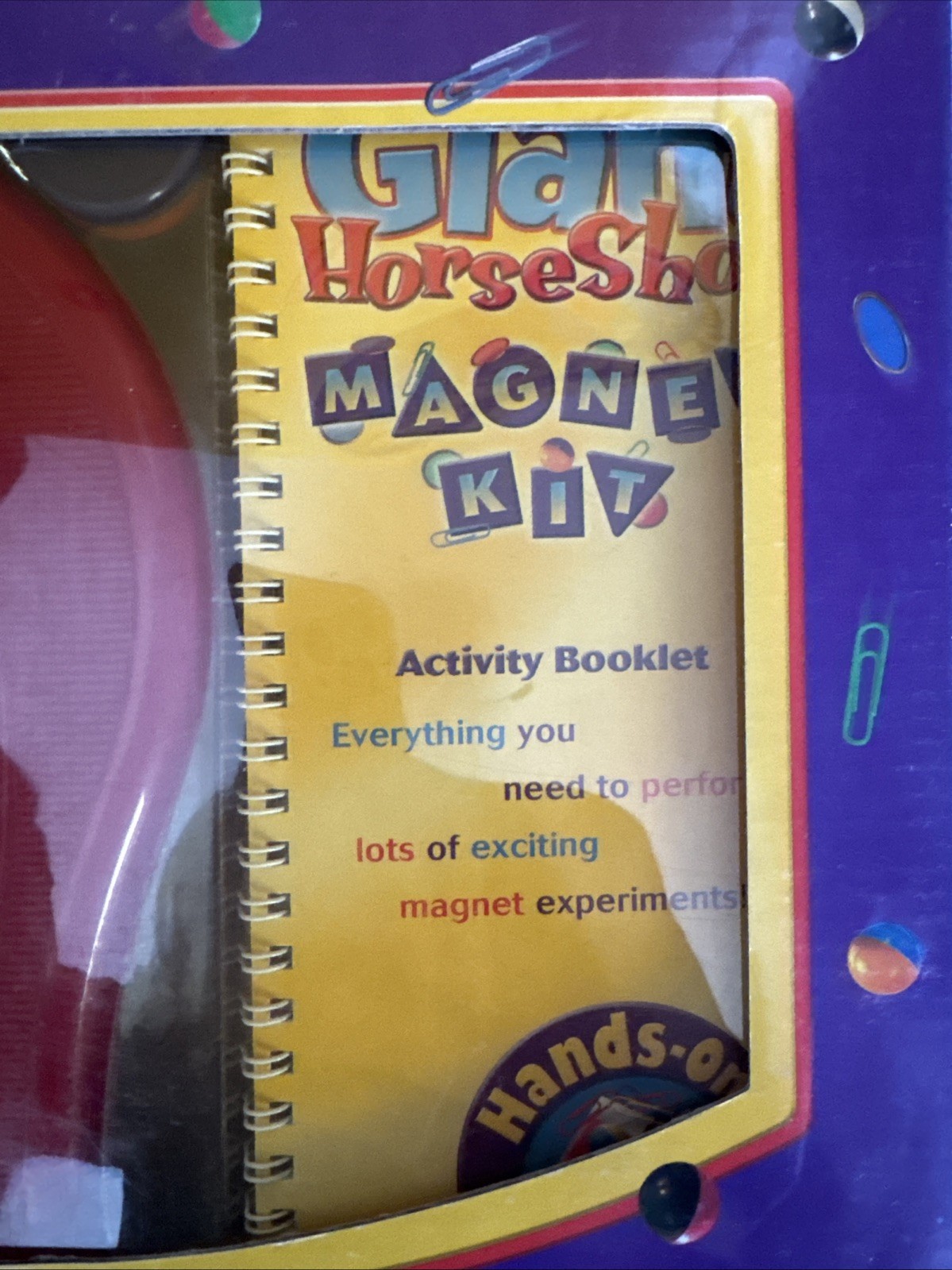 Giant Horseshoe Magnet Kit Dowling Magnets 2004 Complete Science Education Toy