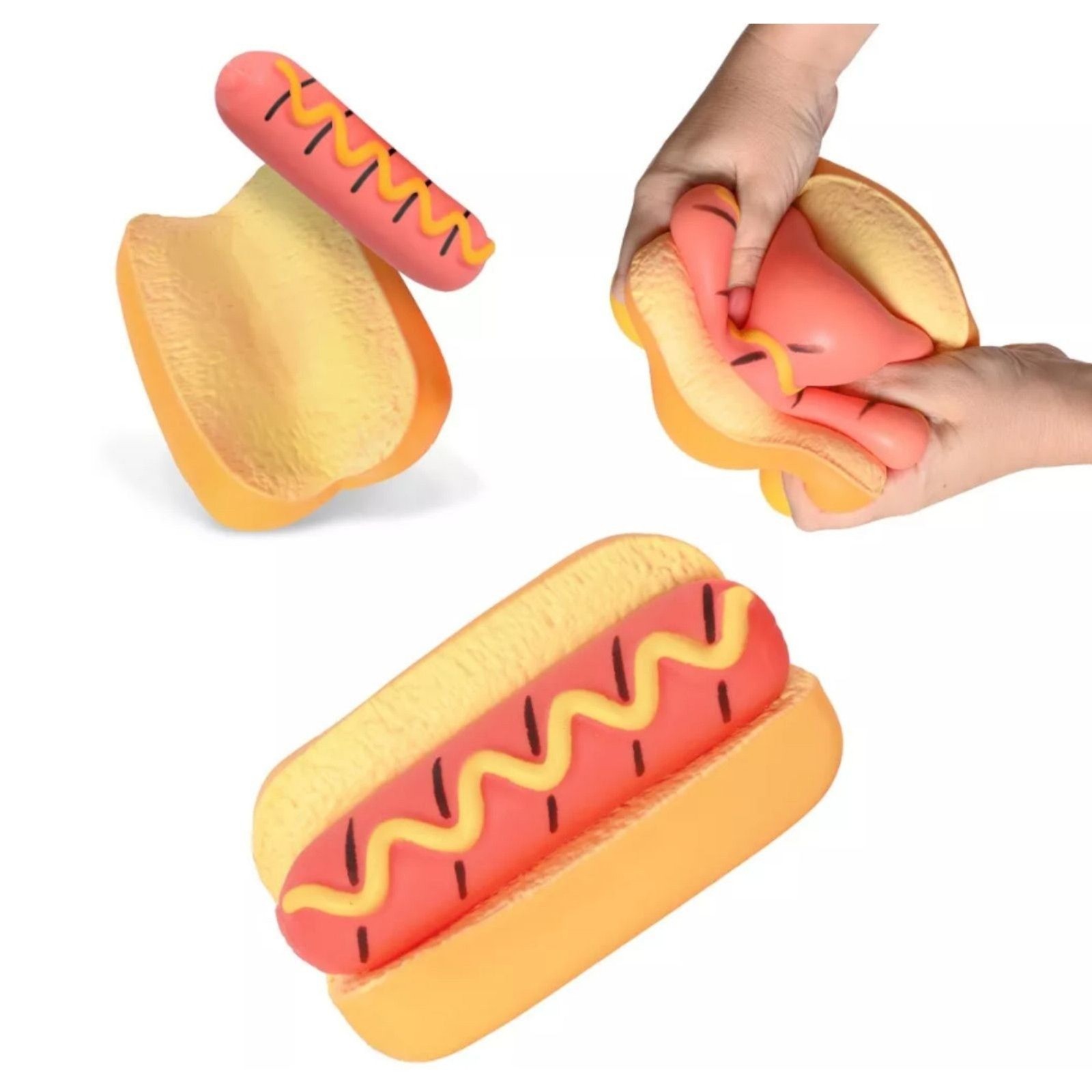 Sunny Days Squeeezy Hot Dog Fidget Toy