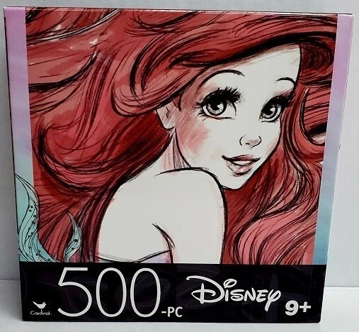 500pc DISNEY PRINCESSES ARIEL BELLE CINDERELLA MULAN PUZZLE JIGSAW KIDS COLLAGE