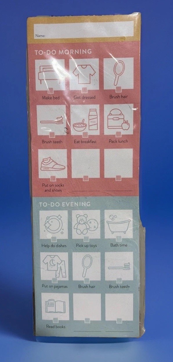 Passionate Penny Pincher Chore Chart for Kids Magnetic Back