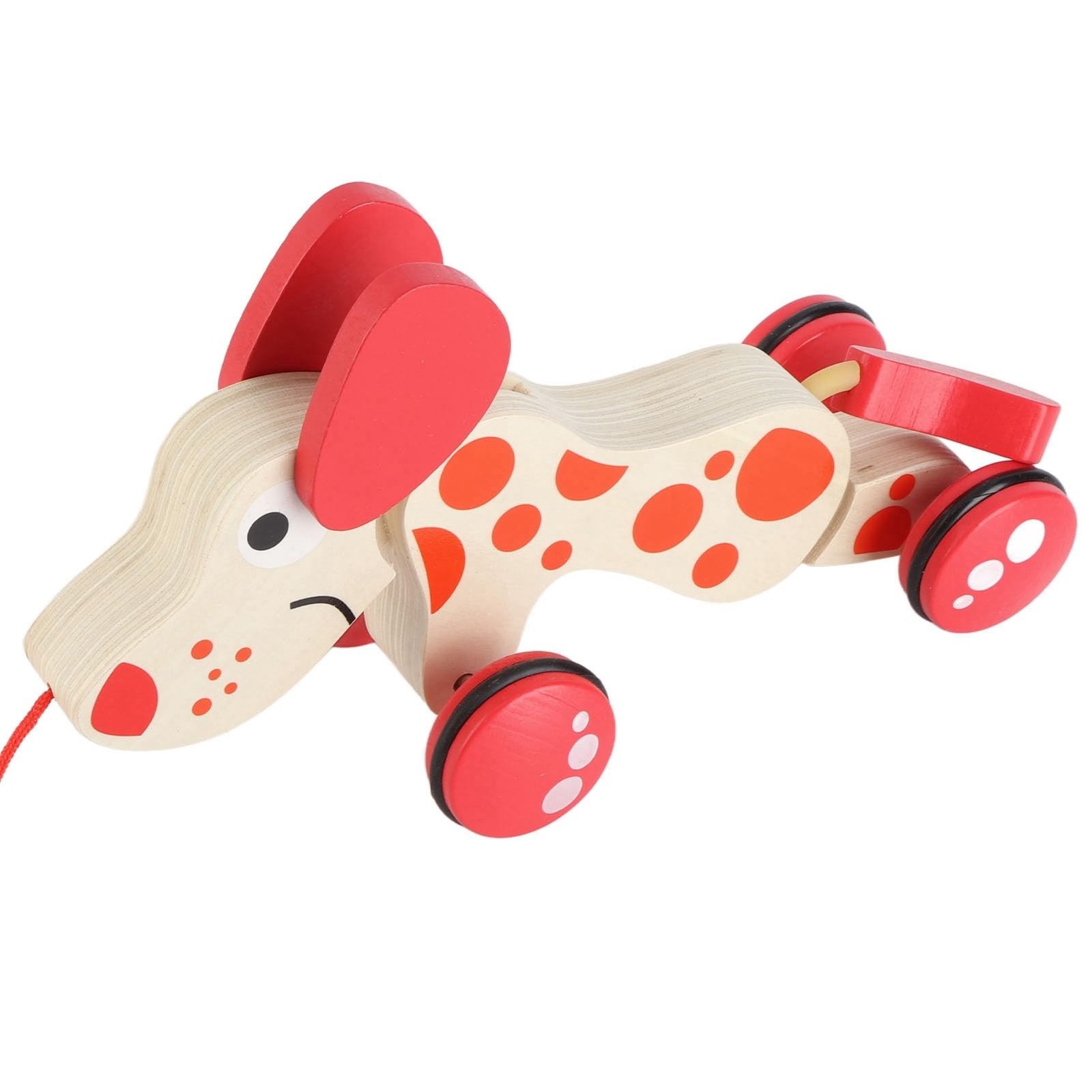 Push Pull Toy Puppy Walk Along Pull Wooden Hound Dog Walk A Long Puppy Wooden…