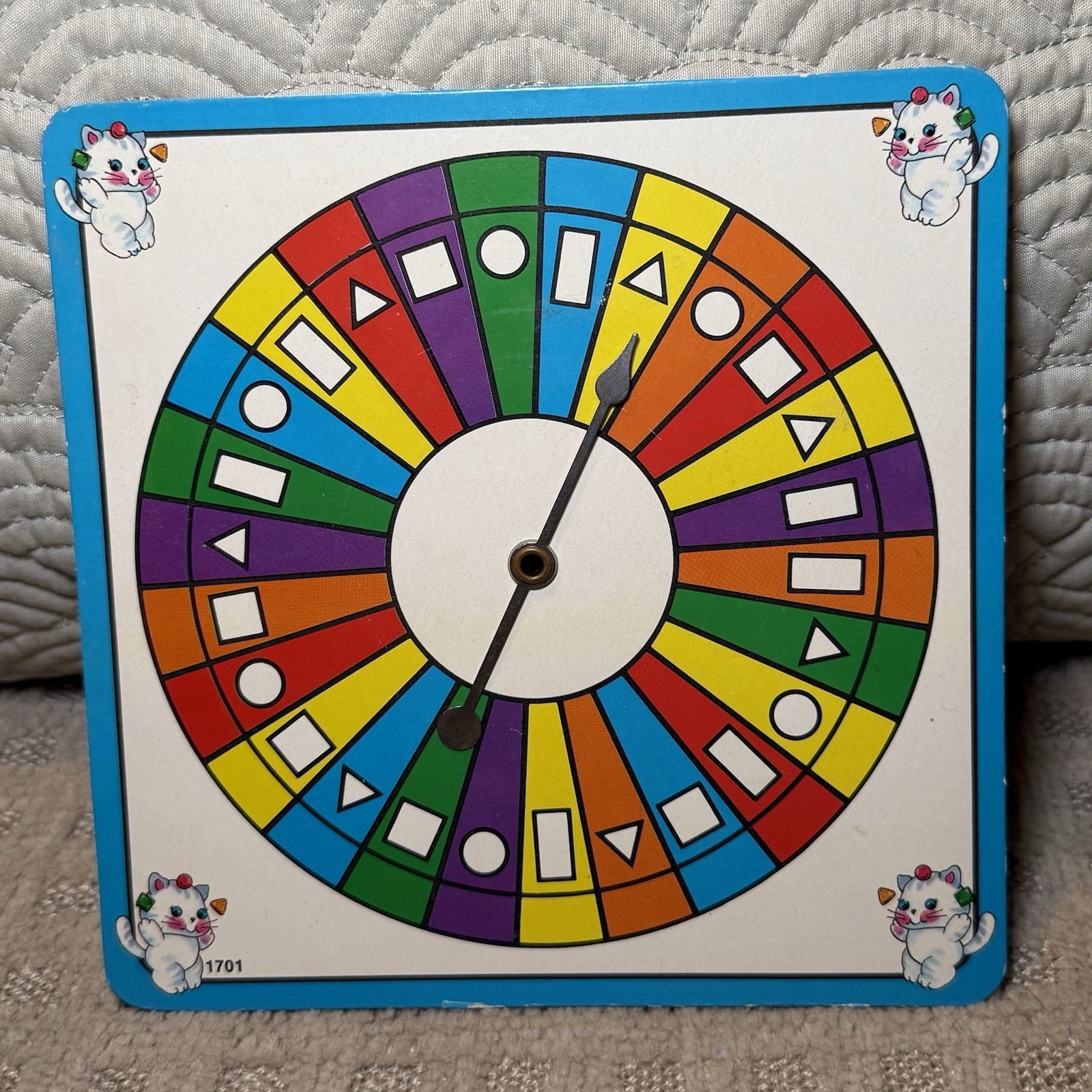 VTG 1985 Kitty Kat Color & Shape Bingo Game Fair Condition Replacement Pieces
