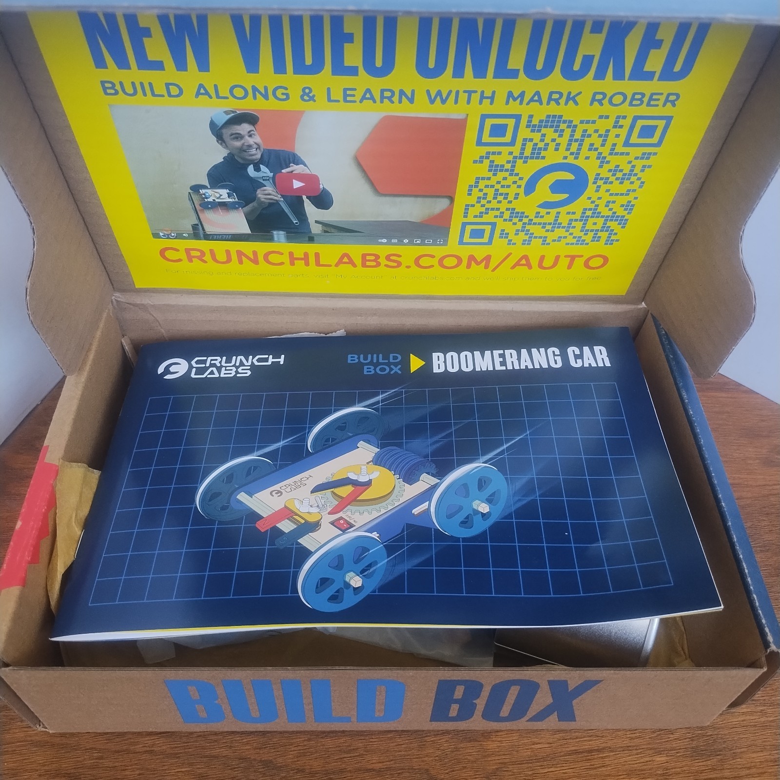 Crunch Lab’s by Mark Rober – BOOMERANG CAR -NEW IN Open BOX!