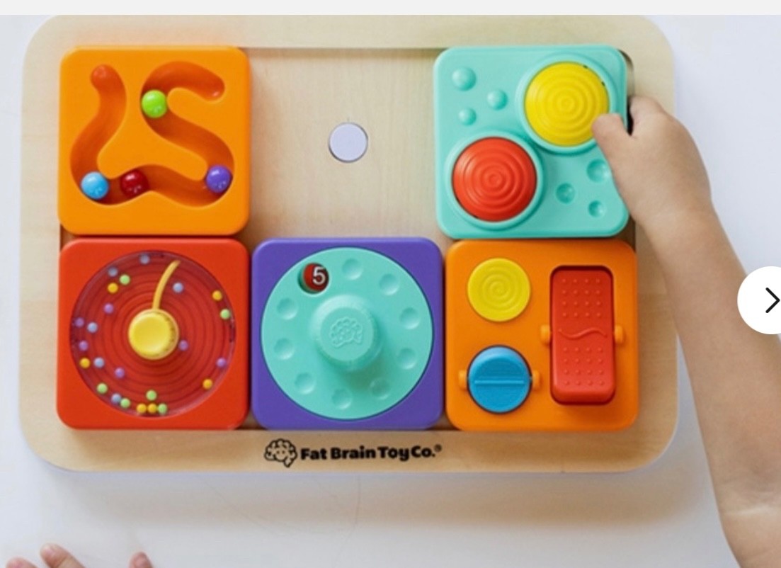 PlayTab Modular Wooden Activity Board – Magnetic Base for Sensory Play Tabs
