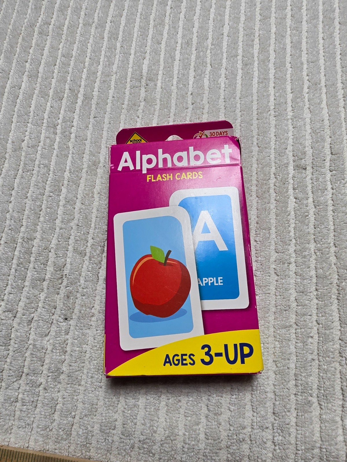 School Zone Alphabet Flash Cards: Colorful Learning for Preschool & Toddlers (A