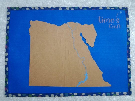 Montessori Egypt Felt Puzzle Map Arabic Geography Learning Homeschool Kids Toy