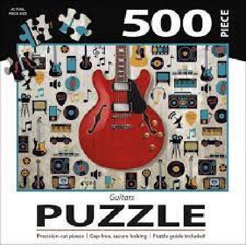 LANG PUZZLES 500 PCS – GUITARS 10″ x 14