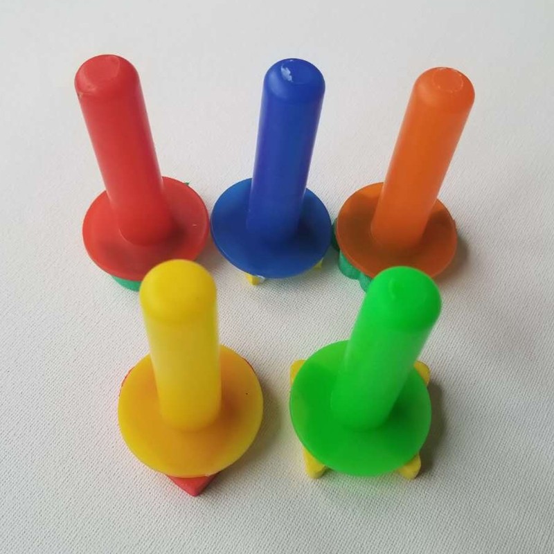 5Pcs Educational Stationery Stamp Plastic Stampers for Toddler Painting Coloring