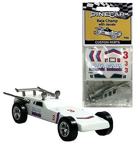 Pine-Car Pinewood Derby Baja Champ Parts/Decals – Pinewood Derby Decal and
