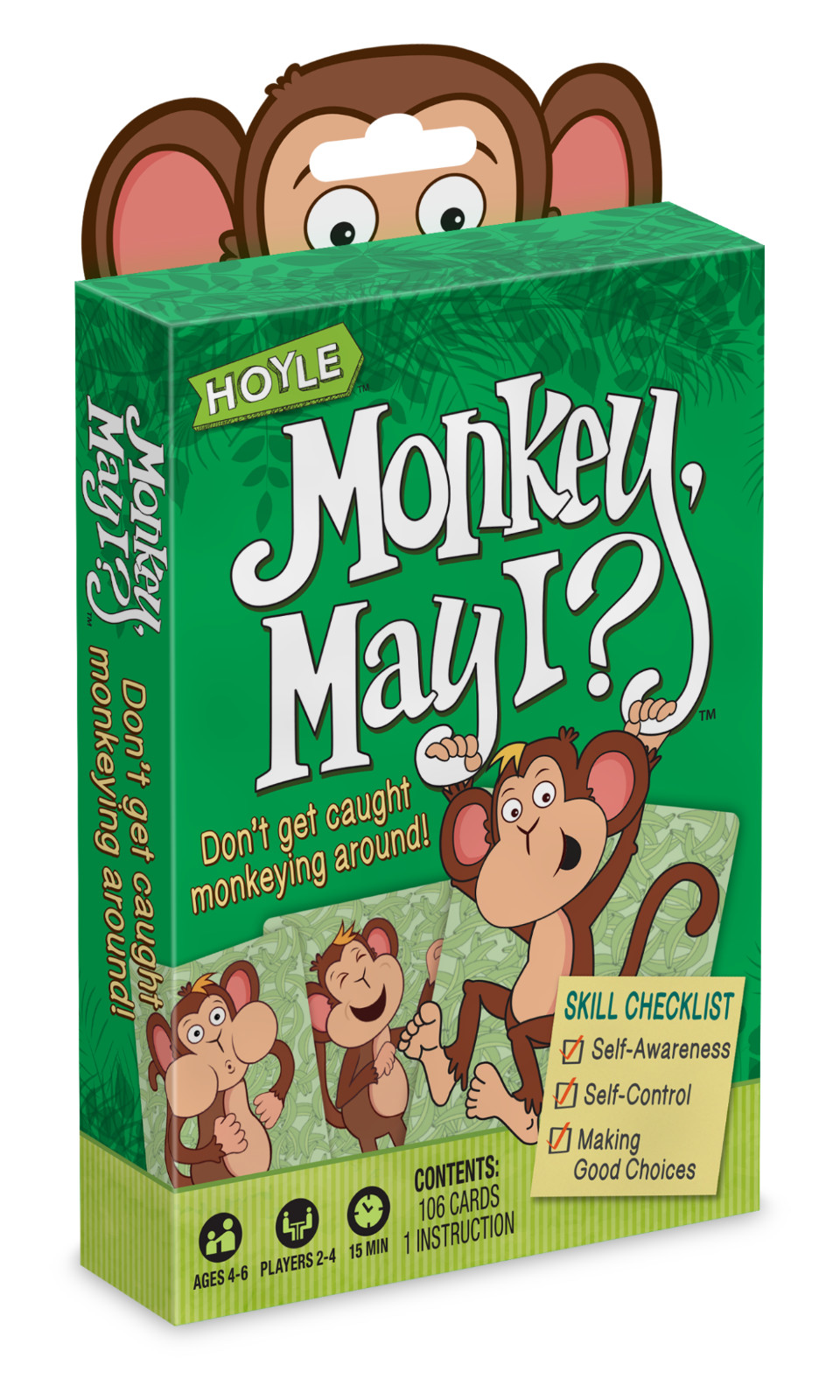Hoyle Monkey May I? Bicycle Educational Skill Building Playing Card Game