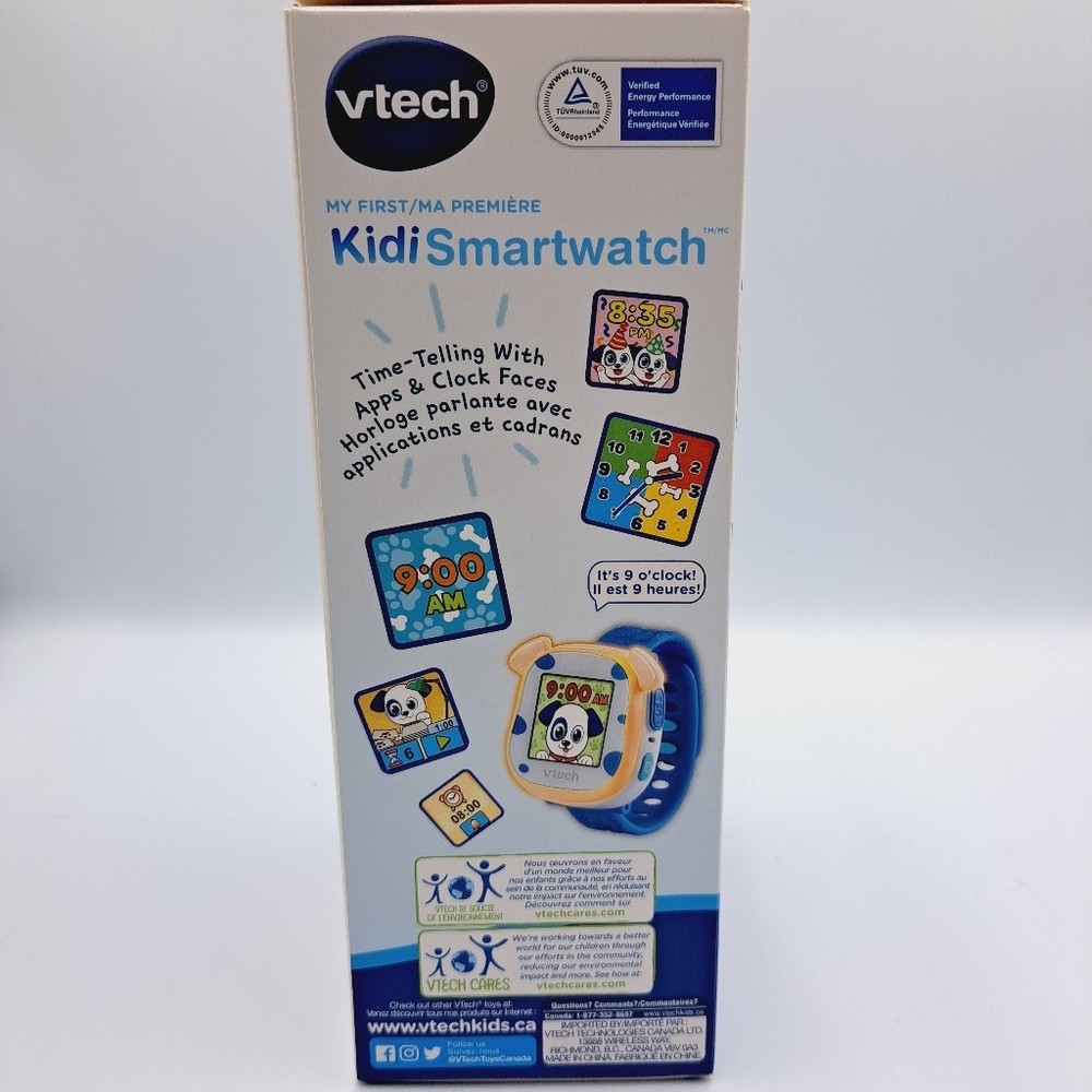 VTech My First Kidi Smartwatch Digital Dog Kid Education Exercise Toy Watch Blue