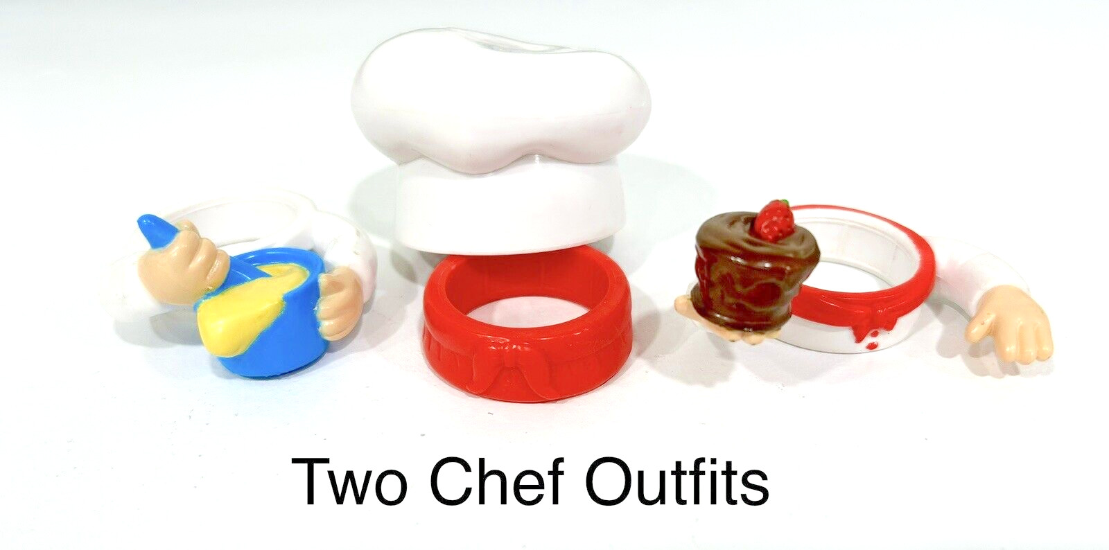 NEW -Toy People with slip-on outfits & hats (Chef, Fire, Police, etc.)- 28 PCS