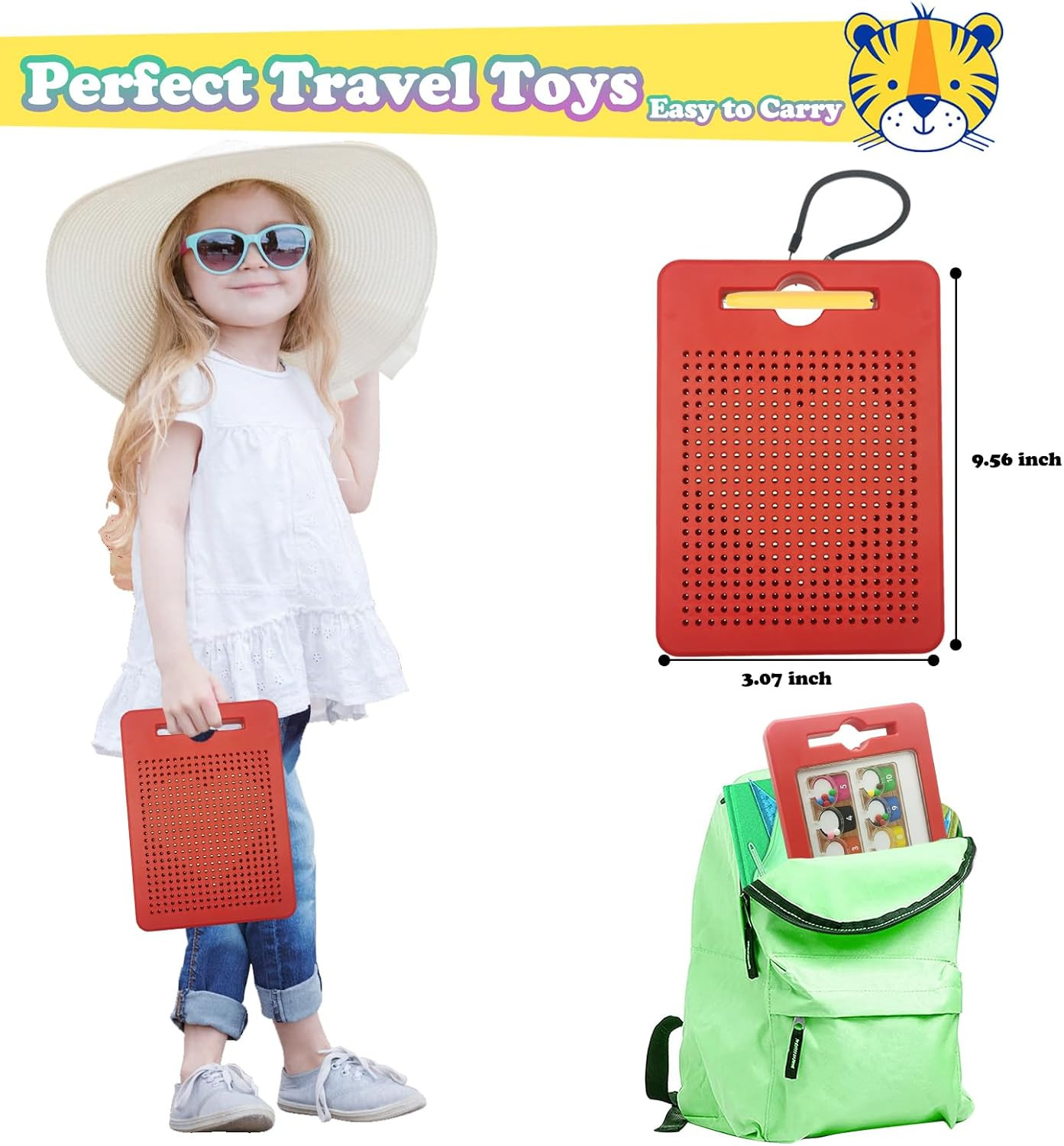 2 in 1 Double-Sided Magnetic Drawing Board for Kids, Magnetic Color Number