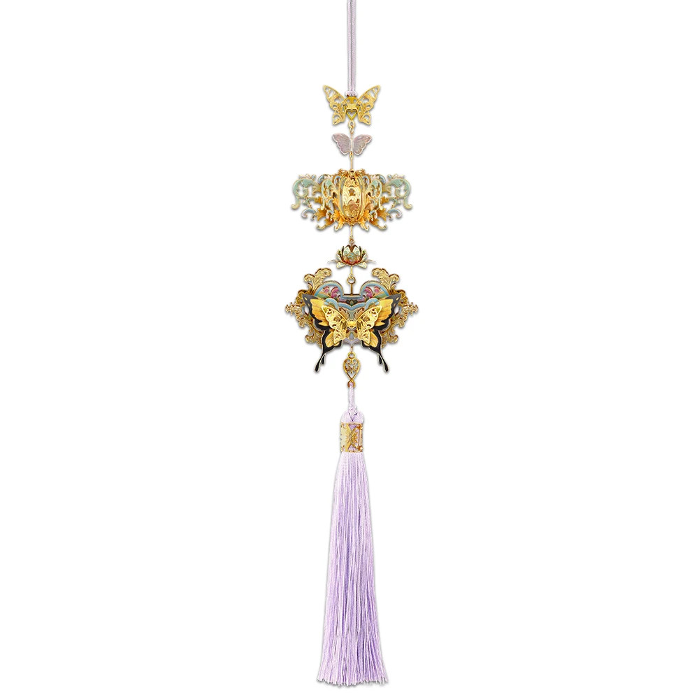 3D Metal Puzzle Vintage Tassels Pendant Harebell Model Building Kits Jigsaw Toys