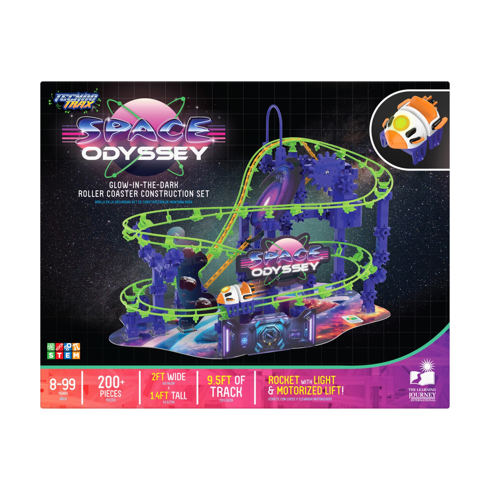 New – The Learning Journey Techno Trax – Space Odyssey: 200+ Pcs – Ages 8+