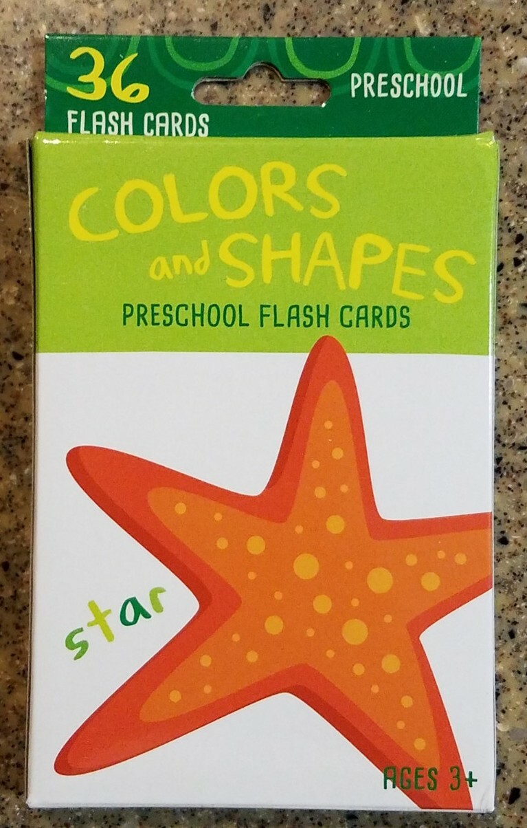 NEW Bendon 36 Flash Cards Preschool COLORS AND SHAPES Flash Cards Ages 3+