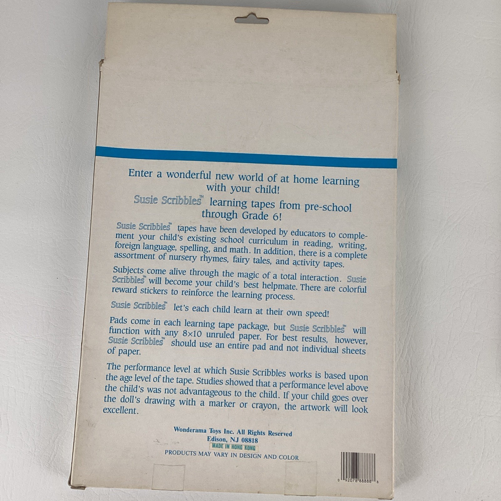 Susie Scribbles Preschool Home Learning Cassette Tape Mother Goose ABC 80s