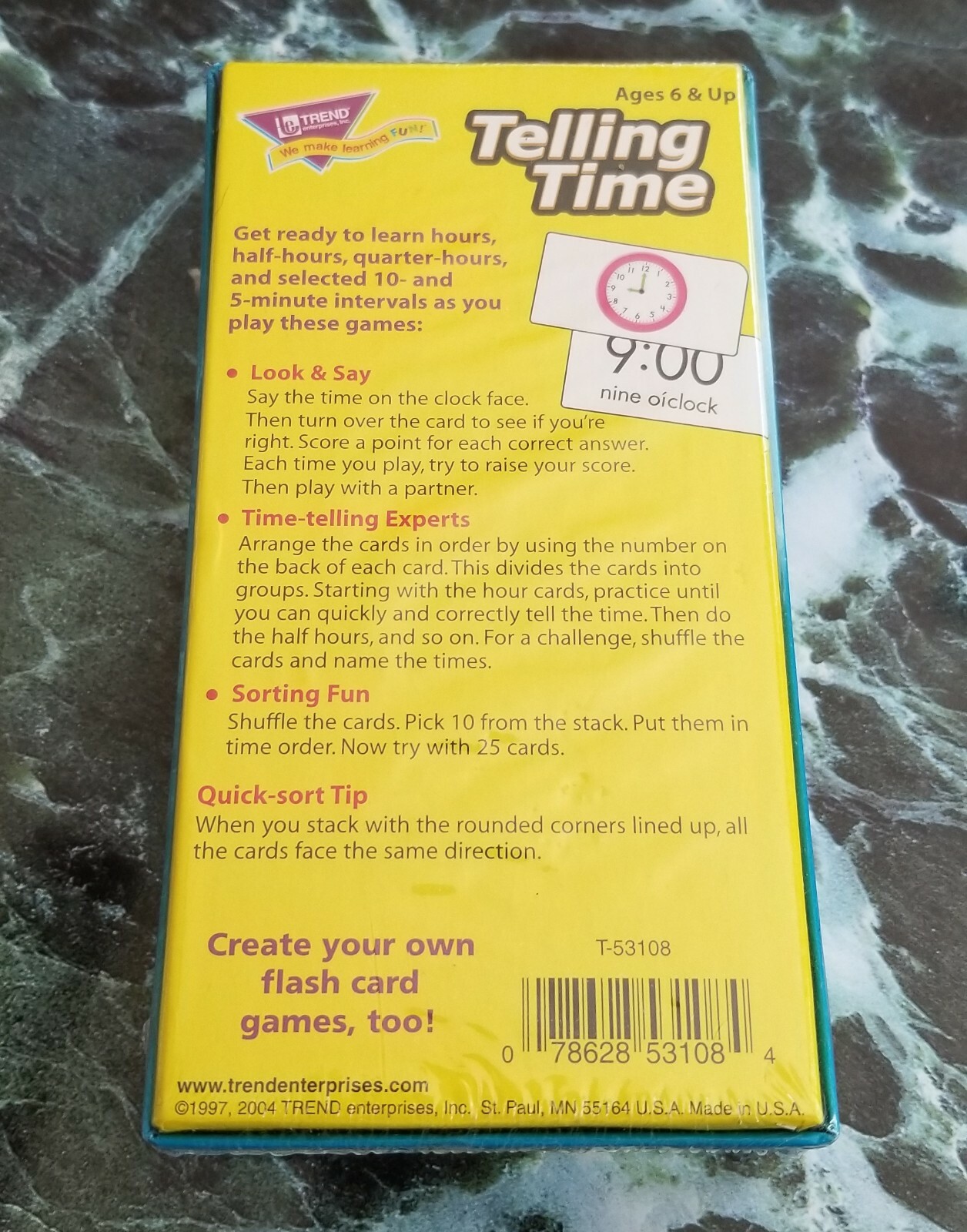 Trend Flash Cards – 90+ Cards Per Box, Money, Time, Add, Subtract – Skill Build